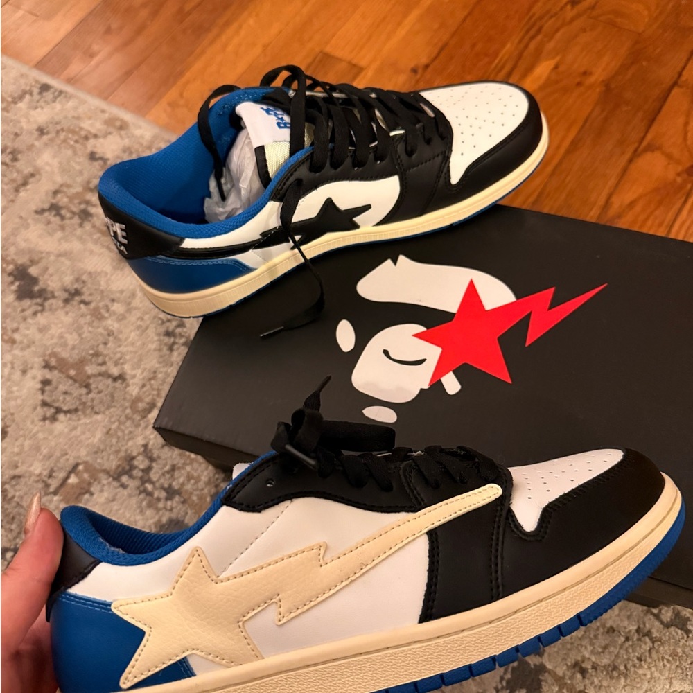 Indigo Black and Blue Sneakers